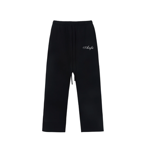 ANFA LOGO SWEATPANT BLACK